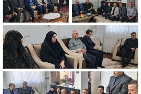 دیدار فرماندار لاهیجان با خانواده‌های دو شهید والامقام شهرستان همزمان با هفته دولت+ تصاویر
