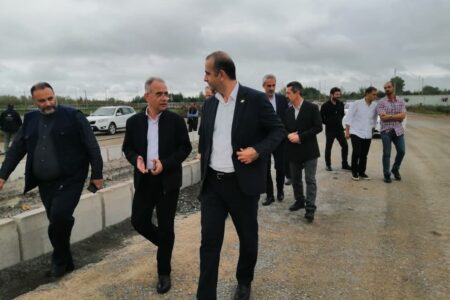 نظارت میدانی دکتر طاعتی مقدم مدیرعامل سازمان منطقه آزاد انزلی به  همراه دکتر قربانی بر پروژه‌های عمرانی + گزارش تصویری