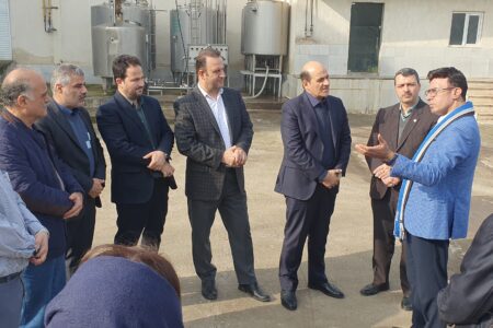 بازدید دکتر مسچیان فرماندار لاهیجان  به همراه برخی روسات ادارات از کارخانه تولیدی لبنیاتی ماسو + گزارش تصویری